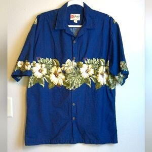 Hilo Hattie The Hawaiian Original Button Up Short Sleeve Shirt Mens Size Large